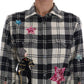 Dolce & Gabbana Enchanted Sequin Checkered Wool Shirt