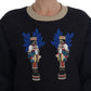 Dolce & Gabbana Enchanted Sequined Black Brocade Sweater