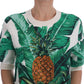 Dolce & Gabbana Tropical Sequined Sweater - Lush Greenery Edition