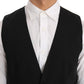 Dolce & Gabbana Elegant Slim Fit Formal Vest in Black