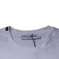 Dolce & Gabbana White Red Leopard Cotton Crew Neck T-shirt