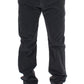 GF Ferre Elegant Black Cotton Corduroy Pants