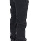 GF Ferre Elegant Black Cotton Corduroy Pants