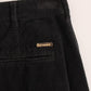 GF Ferre Elegant Black Cotton Corduroy Pants