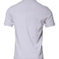 Dolce & Gabbana White Cotton Logo Plaque Collared Polo T-shirt