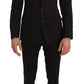 Dolce & Gabbana Elegant Brown Jacquard Martini Suit