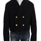 Dolce & Gabbana Elegant Dark Blue Trench Coat Jacket