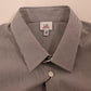 GF Ferre Chic Gray Striped Cotton Casual Shirt