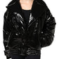 Dolce & Gabbana Black Polyester Button Down Blouson Jacket