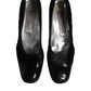 Dolce & Gabbana Black Leather Block Heels Pumps Shoes
