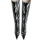 Dolce & Gabbana Black White Zebra Heels High Boots Shoes