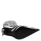 Dolce & Gabbana Black White Zebra Heels High Boots Shoes
