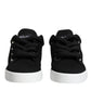 Dolce & Gabbana Black Portofino Low Top Sneakers Shoes