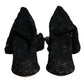 Dolce & Gabbana Black Stretch Socks Taormina Lace Boots Shoes