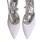 Dolce & Gabbana White Strass Crystal Slingbacks Pumps Shoes