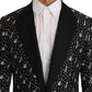 Dolce & Gabbana Polka Dot Jazz Print Slim Fit Blazer