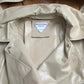 Bottega Veneta Beige Lambskin Leather Trench Coat Jacket