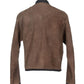 Dolce & Gabbana Elegant Leather & Wool Blend Jacket