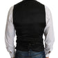 Dolce & Gabbana Sleek Black Wool Blend Formal Vest