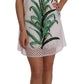 Dolce & Gabbana Chic Pineapple Applique Midi Shift Dress