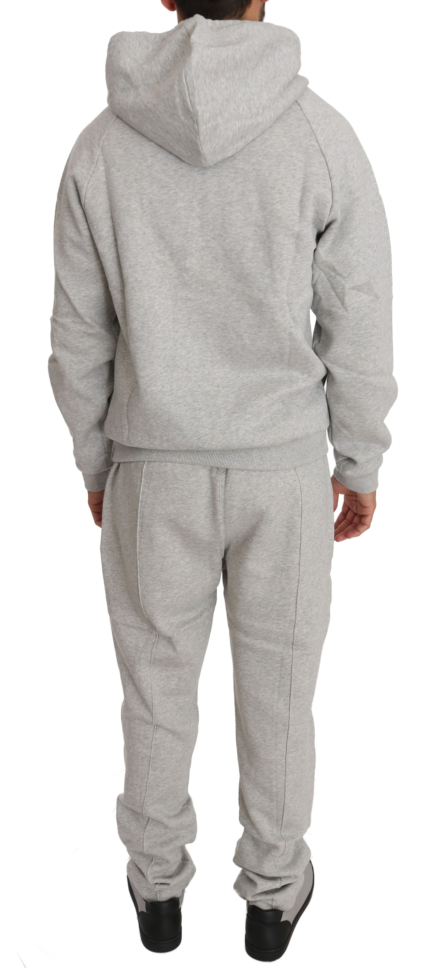 Billionaire Italian Couture Italian Couture Gray Cotton Sweatsuit