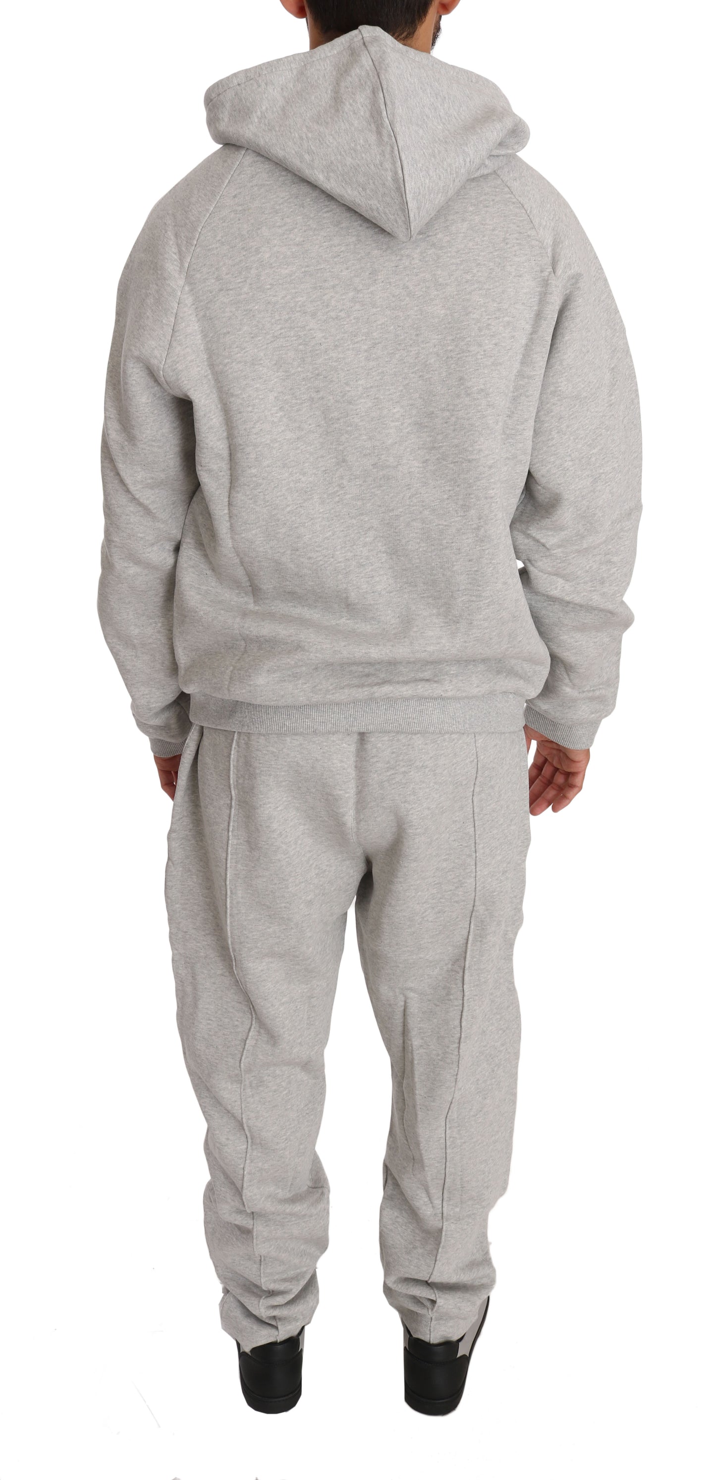 Billionaire Italian Couture Italian Couture Gray Cotton Sweatsuit