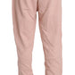 Billionaire Italian Couture Elegant Pink Cotton Sweatsuit Luxury Comfort