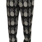 Dolce & Gabbana Chic Black Pineapple Print Wool Suit