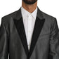 Dolce & Gabbana Elegant Gray Patterned Martini Suit