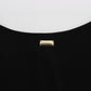 Versace Jeans Elegant V-Neck Black Viscose Blend Sweater