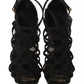 Dolce & Gabbana Black Suede Stilettos Booties Socks Shoes