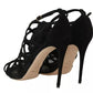 Dolce & Gabbana Black Suede Stilettos Booties Socks Shoes