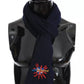 Dolce & Gabbana Blue Wool #DGLovesLondon Shawl Scarf