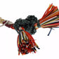 Dolce & Gabbana Multicolor Raffia Leather Clasp Finder Chain Keyring