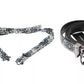 Dolce & Gabbana White Blue Silk Bowtie Leather Belt Gift Box Set
