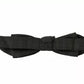 Dolce & Gabbana Gray Pattern Silk Adjustable Neck Bow Tie