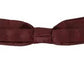 Dolce & Gabbana Bordeaux Silk Floral Faille Adjustable Bow Tie