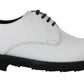 Dolce & Gabbana Elegant White Formal Leather Shoes