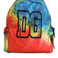 Dolce & Gabbana Multicolor Tie Dye Nylon Logo Print Kids Backpack Bag