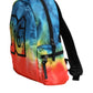 Dolce & Gabbana Multicolor Tie Dye Nylon Logo Print Kids Backpack Bag