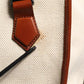 Dolce & Gabbana Beige Brown Canvas Leather Travel Back Pack Bag