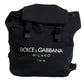 Dolce & Gabbana Black Neoprene Nylon DG Logo School Backpack Bag