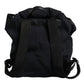 Dolce & Gabbana Black Neoprene Nylon DG Logo School Backpack Bag