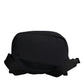 Dolce & Gabbana Black Neoprene Nylon DG Logo School Backpack Bag