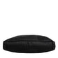 Dolce & Gabbana Black Logo Plaque Double Handle Messenger Bag