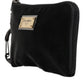 Dolce & Gabbana Black Nylon Logo Plaque Keyring Pouch Clutch Bag