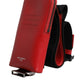 Dolce & Gabbana Red Leather Logo Zip Around Card Holder Wide Strap Wallet (Copy)
