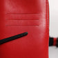 Dolce & Gabbana Red Leather Logo Zip Around Card Holder Wide Strap Wallet