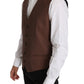 Dolce & Gabbana Sleek Bronze & Gray Formal Vest Slim Fit