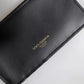 Dolce & Gabbana Black Calfskin Leather DG Logo Card Holder Wallet